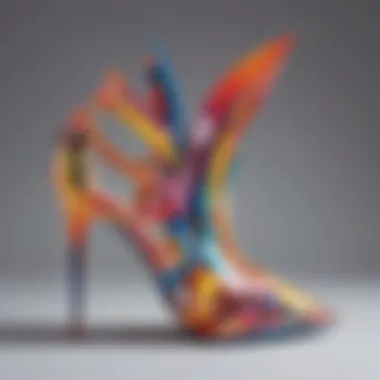 Sculptural Elegance: Abstract Modern Shoe Design Abstract Modern Shoe Design Template