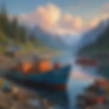 Alaska's bustling fishing industry in action
