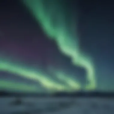Mystical Aurora Borealis of Alaska Northern Lights illuminating the Alaskan night sky