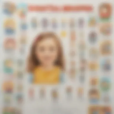 Personalized Poster Example Sample All About Me poster filled with drawings and personal information