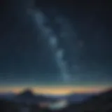 A stunning view of a night sky filled with constellations