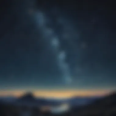 A stunning view of a night sky filled with constellations