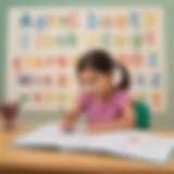 Interactive Learning with Alphabet Tracing for Kids Illustration of child tracing alphabet printables