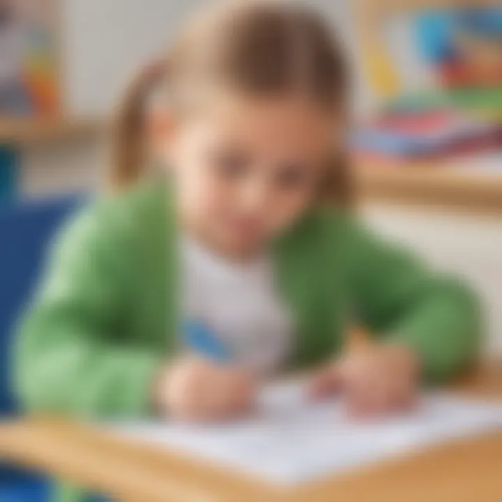 Illustration depicting letter recognition through tracing printables