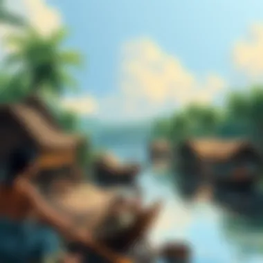 Depiction of indigenous communities along the Amazon River