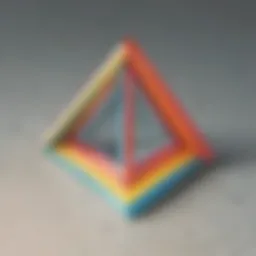 Geometric Illustration of Angled Triangle