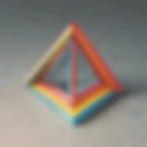 Geometric Illustration of Angled Triangle