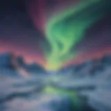 Majestic Arctic landscape under the vibrant Aurora Borealis