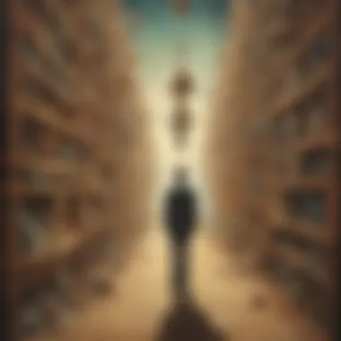 A striking visual illustrating the Surrealist movement's dream-like imagery
