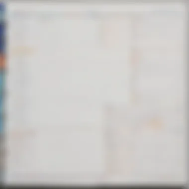 A well-organized project planning template with blank spaces