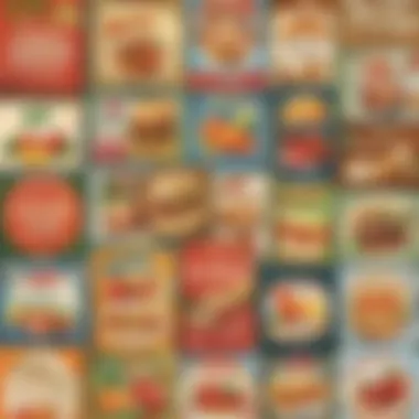 Creative Design Inspiration for Food Label Stickers Artistic food label sticker design
