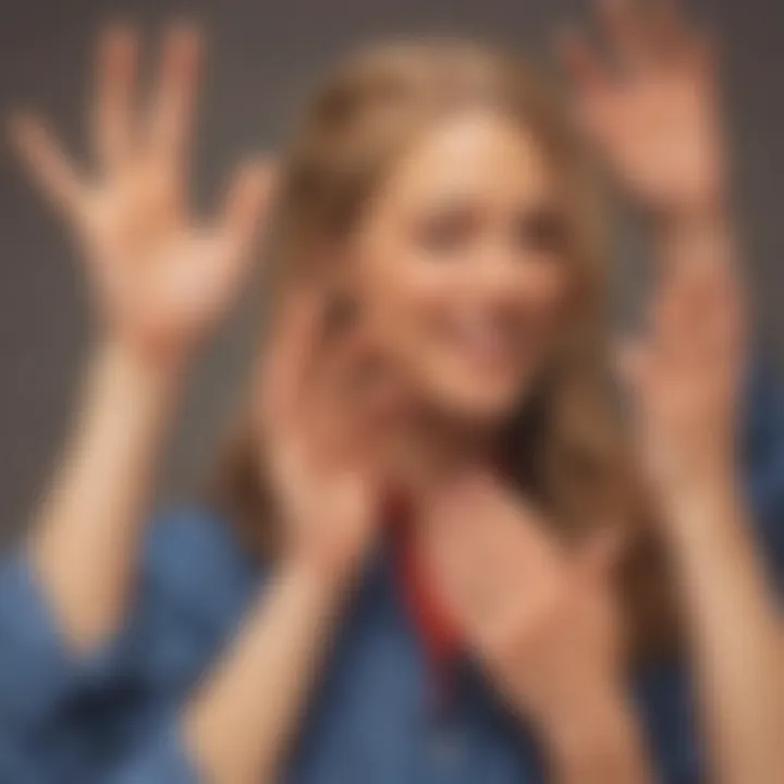 Artistic portrayal of the impact of 'B' on deaf communication