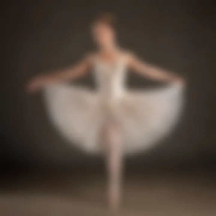 Ballet dancer performing a perfect grand plié