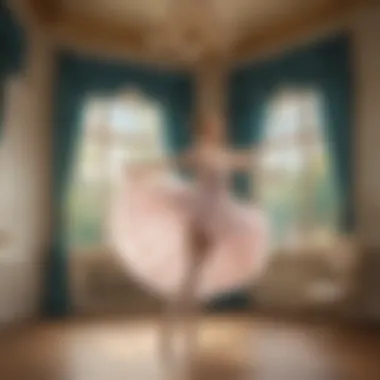 Aerial Elegance: The Grand Jeté Leap Ballerina Executing a Grand Jeté Leap