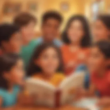Diverse Kids Learning Spanish Together Group of diverse kids engaging in a Spanish language lesson