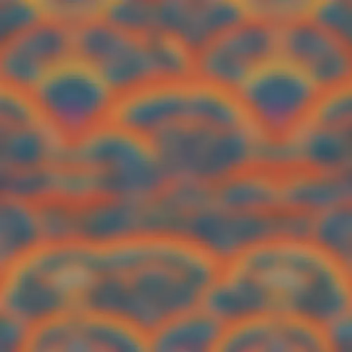 Boho Rainbow Wallpaper - Modern Interpretation of Rainbow Motifs