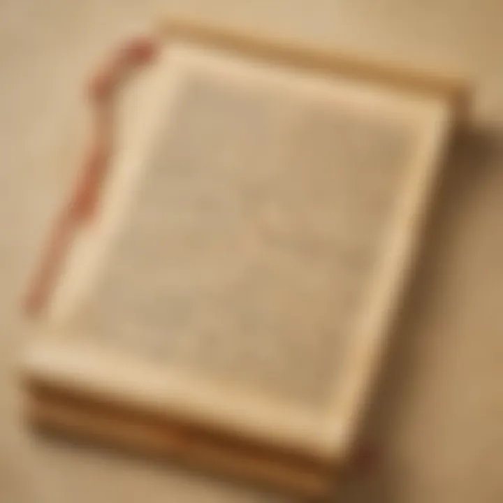 Ancient Buddhist scriptures on a silk scroll