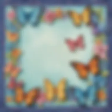 Aqua Dreams: Butterfly Bulletin Board Border Artistic butterfly bulletin board border featuring vibrant watercolor designs