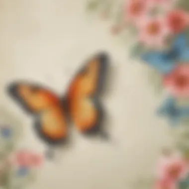 Enchanting Butterfly Elegance Elegant butterfly invitation design for kids