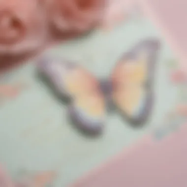 Graceful Butterfly Invitation in Soft Pastel Tones