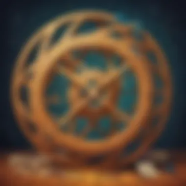 Artistic depiction of unraveling mathematical mysteries