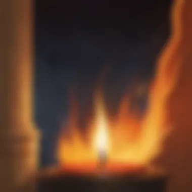 Eternal Flame: Illuminating Veterans' Courage A candle burning brightly in solemn reverence