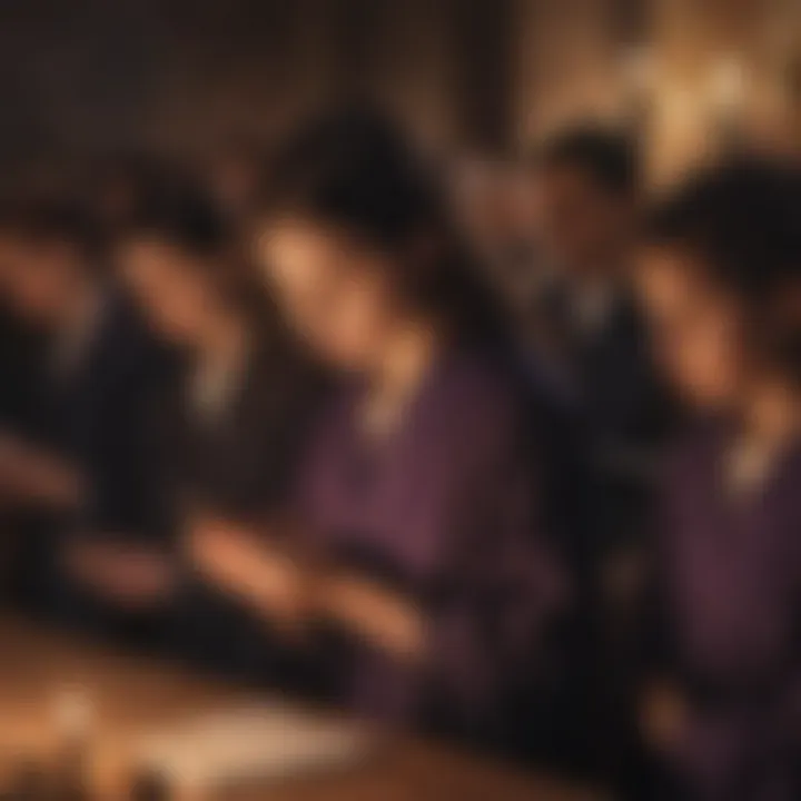 Candlelight Vigil during Ash Wednesday