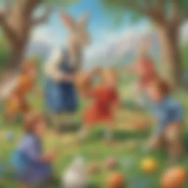 Illustration showcasing the fun and insightful nature of exploring the Easter story