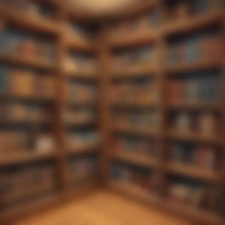 Diverse selection of books neatly displayed on shelves