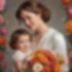 Elegant floral arrangement symbolizing maternal love