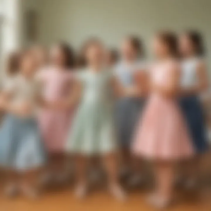 Group of children laughing and interacting in a Charleston dance class