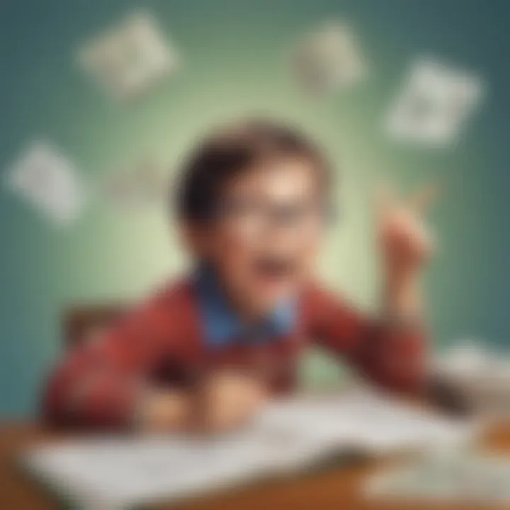 Child Engaged in Budget Quiz