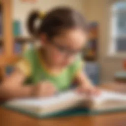 Child Reading Sight Words Book