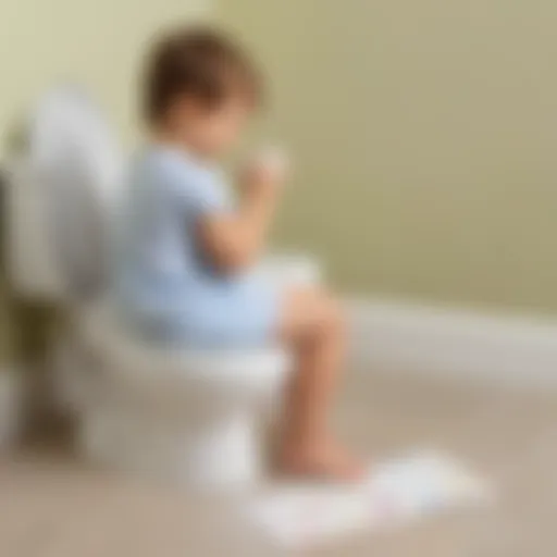 Child using potty chart