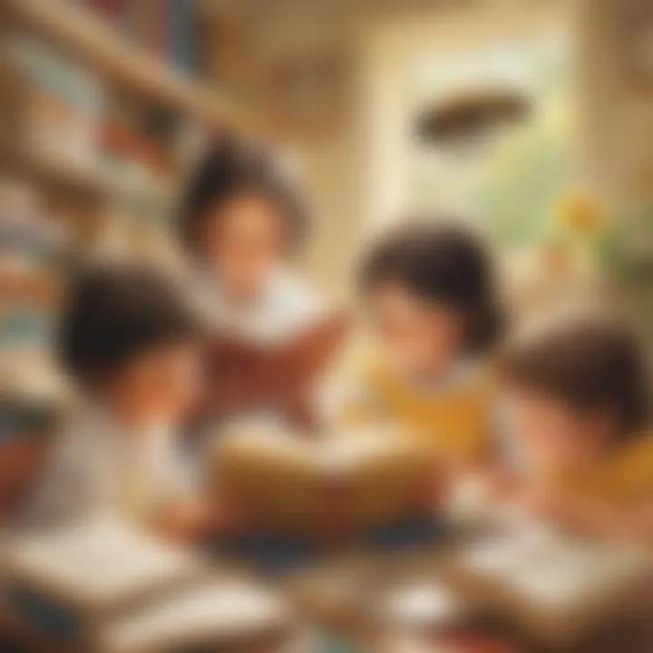 Children Engrossed in Reading Busy Bee Books