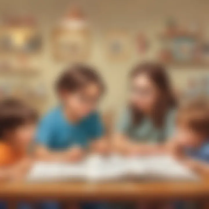 Illustration of children showcasing critical thinking skills while learning