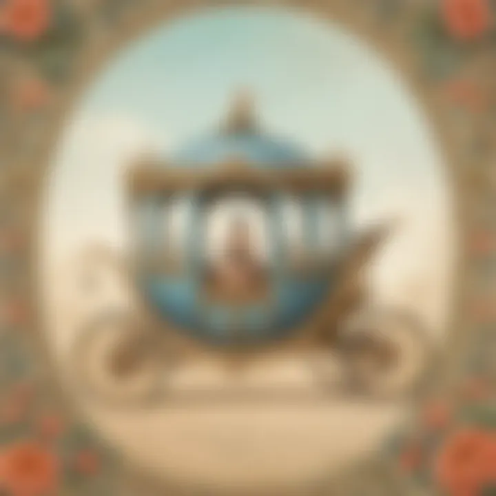 Illustration of Cinderella's magical carriage invitation
