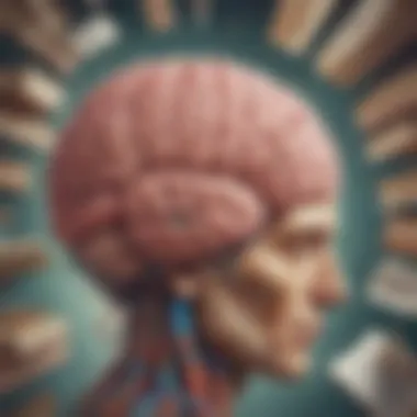 Illustration showcasing a brain expanding with knowledge