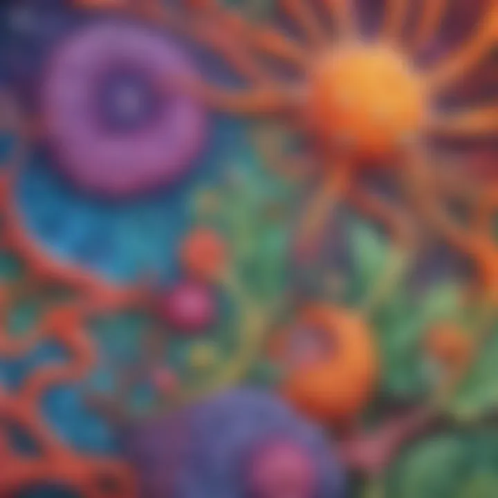 Colorful biology-themed art project on Kidlect