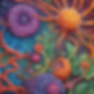 Vibrant Artistic Expression in Biology on Kidlect Colorful biology-themed art project on Kidlect
