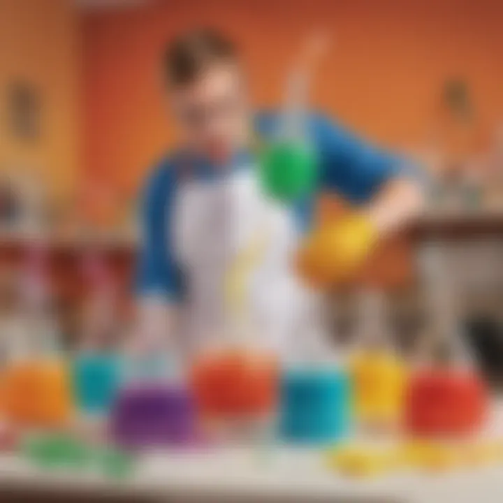 Colorful Chemical Reaction Experiment