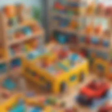 Innovative Educational Toys Showcase Colorful Educational Toys Arrangement