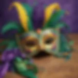 Colorful Mardi Gras Masks in Classroom Setting