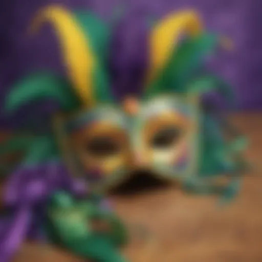 Colorful Mardi Gras Masks in Classroom Setting