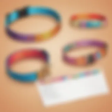 Colorful Pet Collar and Tag