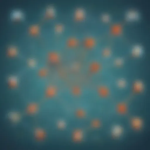 Illustration depicting a complex web of interconnected clauses