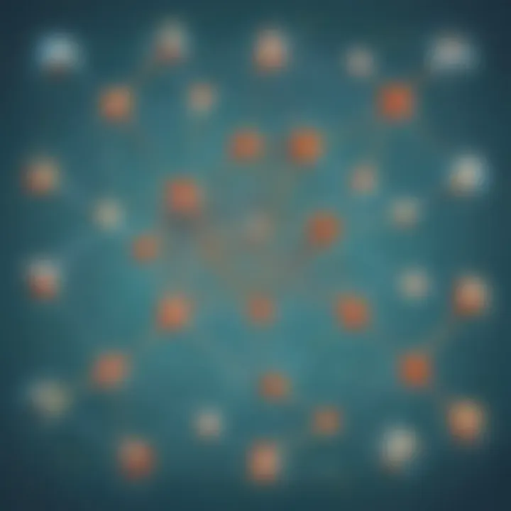 Illustration depicting a complex web of interconnected clauses
