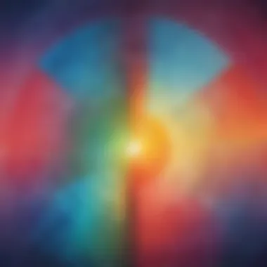Abstract Conversion Visualization Abstract concept of converting decimals into fractions