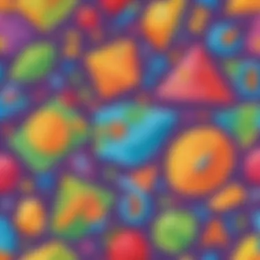 Vibrant Math Worksheets for Class 1 Illustration of colorful math worksheets for Class 1