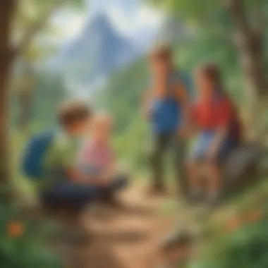 Children Engaged in Outdoor Exploration